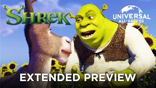 Shrek  Shrek Meets Donkey  Extended Preview [upl. by Tory]