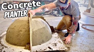 This Saved Me 1200  Making a Large Concrete Planter [upl. by Aleydis]