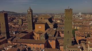 Bologna Italy aerial view  From tower to tower [upl. by Airrej226]