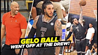 LiAngelo Ball Goes CRAZY at The Drew League Drops 28 Points amp 11 Assists w LaVar COACHING [upl. by Ennairoc]