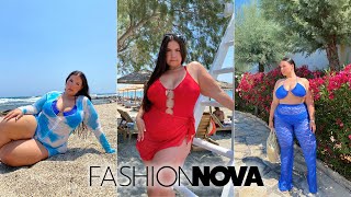 SWIMWEAR PLUS SIZE TRY ON HAUL CURVE EDITION  Fashion Nova Curve [upl. by Nanda659]