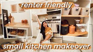 EXTREME KITCHEN MAKEOVER  RenterFriendly Home Updates  Pinterest Dream Pantry [upl. by Akeret398]