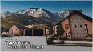 BLOXBURG  Scandinavian Mountain House  NoGamepass  House Speedbuild [upl. by Pudendas271]