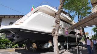 The first Ferretti Yachts 920 is launched [upl. by Kopans153]