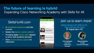 Getting Started with Skills for All  Free Learning with Cisco [upl. by Nirhtak]