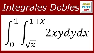 INTEGRALES DOBLES  Ejercicio 1 [upl. by Yelnahs420]