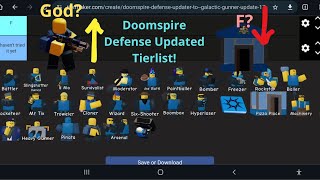 Updated Doomspire Defense Tierlist [upl. by Alohs]