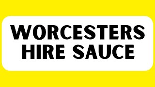 How to Pronounce Worcestershire Sauce Correctly [upl. by Theodor]