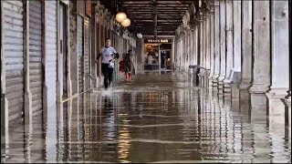 Acqua alta la magia in Piazza San Marco [upl. by Nairoc]