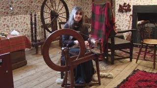 How To Spin Yarn On A Spinning Wheel [upl. by Sammons792]