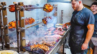 GREEK STREET FOOD Island Paradise 🇬🇷 99 Year Old Bougatsa  CRAZY Street Food BBQ [upl. by Gombach]