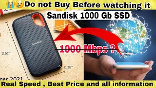 Best 1 tb ssd Sandisk Extreme 1 tb portable SSD  Cheapest SSD best ssd cheap sandisk 1tb hdd [upl. by Jehu]