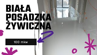 Biała posadzka żywiczna [upl. by Evot]