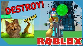 DESTROYING THE WHOLE WORLD IN ROBLOX DESTRUCTION SIMULATOR [upl. by Nilkoorb]