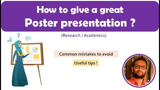 How to give an effective poster presentation  how to make effective poster presentation [upl. by Nollie]