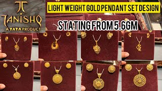 Tanishq gold pendant set designs with price  gold pendant set designs  Tanishq jewellery [upl. by Elag]