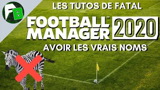 FOOTBALL MANAGER 2020  Comment avoir les vrais noms dont Juventus [upl. by Ormsby1]