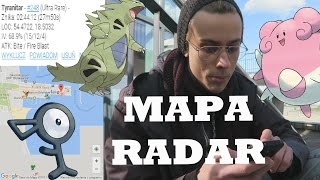 JAKIEGO RADARU UŻYWAJĄ YOUTUBERZY  DZIAŁAJĄCA MAPA RADAR do Pokemon Go [upl. by Eveleen]