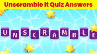 Unscramble It Quiz Answers  Updated Version  Video Facts [upl. by Dowlen75]