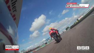 2016 MCE BSB onboard highlights from free practice one at Thruxton [upl. by Biegel581]