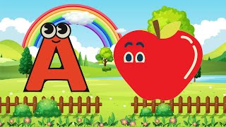 AtoZ alphabets rhymes  abcd  ABC song  Nursery rhymes  A for apple  Bfor ball nursery atoz [upl. by Bradwell]