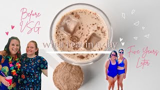 What I Eat in a Day 5 Years After Bariatric Surgery Weight Loss Surgery Vlog [upl. by Emmerie600]