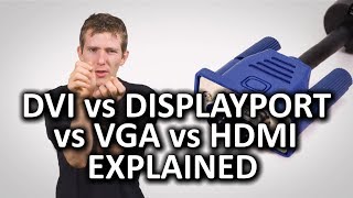 HDMI DisplayPort VGA and DVI as Fast As Possible [upl. by Enidan718]