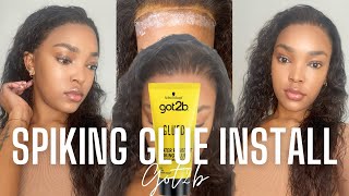 How To Reinstall A Lace Front Wig With Got2B Spray [upl. by Neleh]