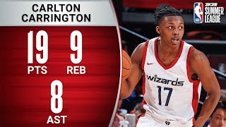 No 14 Overall Pick Carlton quotBubquot Carrington SHINES In His Summer League Debut [upl. by Meggi]