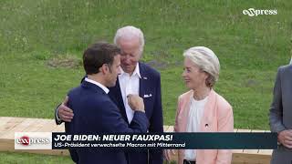 Peinlich Biden verwechselt Frankreichs Macron – mit totem Präsidenten [upl. by Licastro]