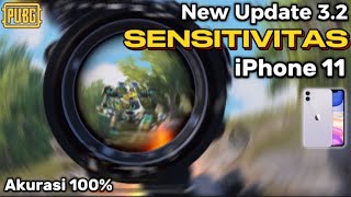 UPDATE 32 🔥 SENSITIVITAS TERBAIK IPHONE 11 DI 2024  SENSI AKURASI 100  SENSI PUBG MOBILE TERBAIK [upl. by Osmond]