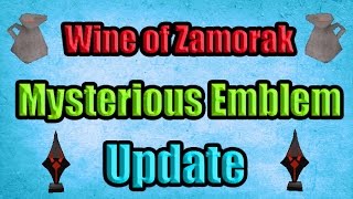 New Wine Of Zamorak Spot  Mysterious Emblem Updates 2 March Osrs [upl. by Ullund]