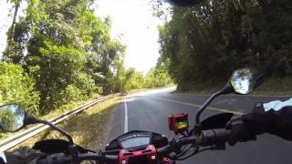 Riding the Hypermotard SP on twisty roads in Thailand [upl. by Tessi296]