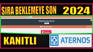 Aternos Sıra Beklemeye SONN  Sırada Bekleniyor Çözümü 2024  100 [upl. by Rovner247]