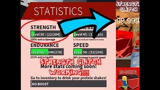 RO BOXING STRENGTH GLITCH  ROBLOX RoBoxing Glitch 2018 [upl. by Dust]