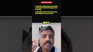 Boost Your Career  Parkinsons law and 80 20 principle  Anand Vaishampayan Shorts [upl. by Guimond680]