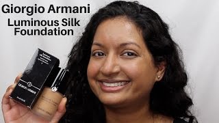 Giorgio Armani Beauty Luminous Silk Foundation  1 Week Wear Test [upl. by Eugatnom]