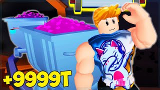 Lifting The BIGGEST CRYSTAL IN THE WORLD  Roblox Strongman Simulator [upl. by Eimmaj]