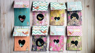 quotLittle Bird Housequot Junk Journal Envelope Pockets From No 10 Envelopes  My Process Craft Video [upl. by Emmerich]