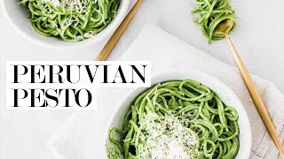 Peruvian Pesto tallarines con salsa verde  Cravings Journal [upl. by Plate]