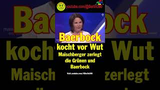 Maischberger Grünen Baerbock lugverkehrskonzept Flugverkehr Kurzstrecken bahn schiene [upl. by Xel]