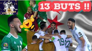 Tous les 13 buts de lAlgérie pendant la CAN 2019 [upl. by Stew]