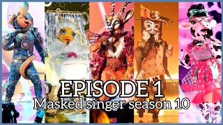 MASKED SINGER SEASON 10 EPISODE 1  RANKING [upl. by Ocir]