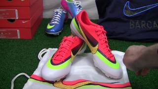 Nike Mercurial Vapor IX CR FG Soccer Cleats  White with Crimson Video Review  SoccerProcom [upl. by Burl]