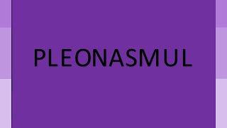 Pleonasmul [upl. by Kotto]