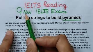 ielts reading tips  9nov2023 ieltsrecent exam READING  ieltsexam reading answers [upl. by Yenroc]