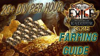 Easy Low Budget 20 Div Farming Strategy  Path of Exile 325 [upl. by Aihtekal452]