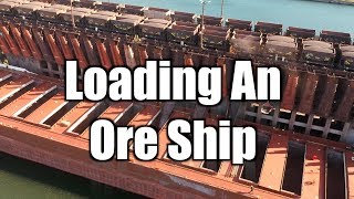 Loading iron ore pellets on Lake Superior Marquette MI [upl. by Attelrahs162]