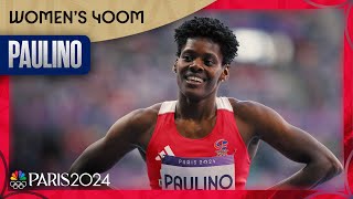 Marileidy Paulino STORMS to Olympic record in womens 400m victory  Paris Olympics  NBC Sports [upl. by Jasik]