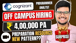 Cognizant OffCampus Hiring 4 LPA Opportunity [upl. by Esorbma]